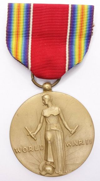WW2 World War II US Victory Medal dated 1946 2