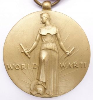 WW2 World War II US Victory Medal dated 1946 4
