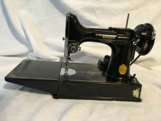 Singer Featherweight sewing machine 221 - 1 Vintage,  great 4