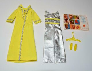 Vtg 1960s Barbie “silver Polish” 1492 Fashion For Barbie And Friends Complete