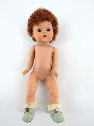 Lovely Vintage Vogue Ginny Little Bo Peep Red Poodle Hair Doll 3