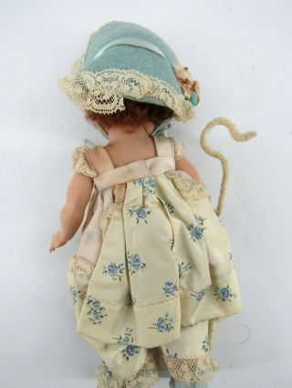 Lovely Vintage Vogue Ginny Little Bo Peep Red Poodle Hair Doll 5