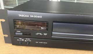 Vtg Rack Mount TASCAM DA - 20 MKII Stereo DAT Digital Audio Tape PLAYER RECORDER 5