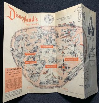 Vintage Disneyland Brochure Pamphlet 1955 1956 57 58 1960 Walt Disney 10
