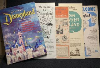 Vintage Disneyland Brochure Pamphlet 1955 1956 57 58 1960 Walt Disney