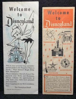 Vintage Disneyland Brochure Pamphlet 1955 1956 57 58 1960 Walt Disney 5