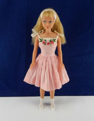Vintage Barbie 1964 Blonde Skipper Doll 0950 W/ Me N My Doll Outfit