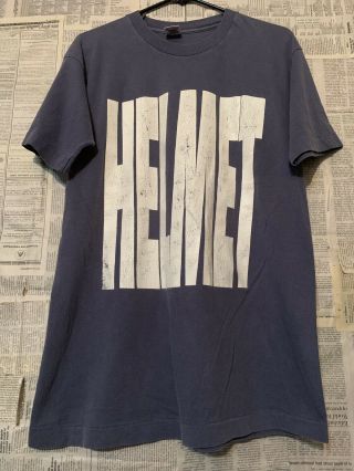 Vtg 90s Helmet Rock Band T - Shirt