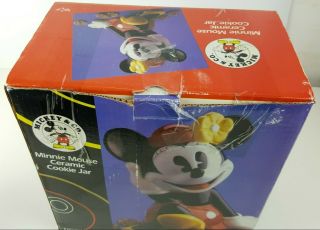 VTG Minnie Mouse Ceramic Cookie Jar Treasure Craft Disney Rare W/ Box Disneyland 2