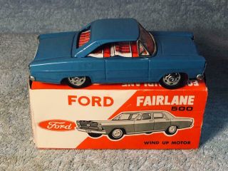 Vintage 1966 Ford Fairlane Tin Windup Toy Car,  From Fomoco Only