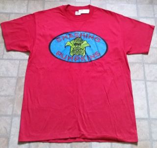 Vintage 90s 1990s W/ Tags Smashing Pumpkins Wizard Shirt Red Size Xl