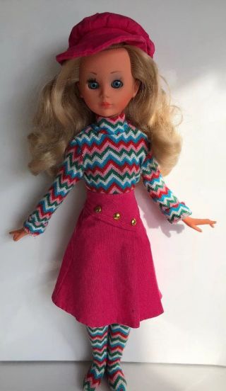 1965 Italocremona Blonde Corinne Doll W/ Outfit,  Italy 15 "