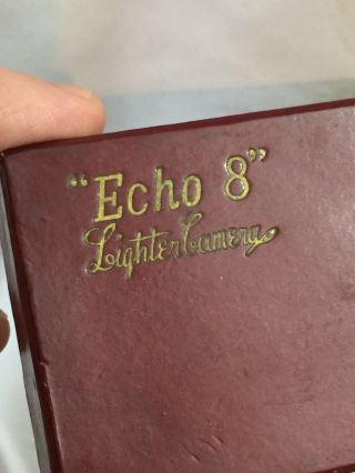 Vintage ECHO 8 Subminiature Spy Camera & Pocket Lighter Combination 3