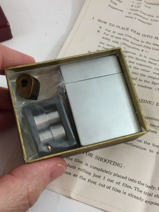 Vintage ECHO 8 Subminiature Spy Camera & Pocket Lighter Combination 4