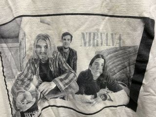 Vintage 1996 Nirvana T Shirt Wild Oats Kurt Cobain Mens Size XL 90s 3