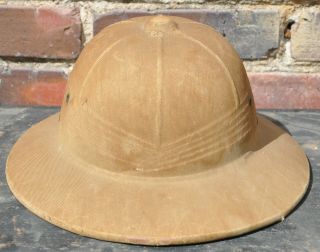 Ww2 Wwii Us Military Army Marine Corps Pith Hat Helmet Desert Sun Tropical Tan
