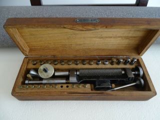 Watchmakers Vintage G.  Boley Screw Head Polishing Lathe Tool In The Box