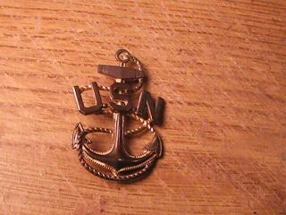 Wwii U.  S Navy Cap Pin Belonged To Allan Seronick Dorchester And Holbrook