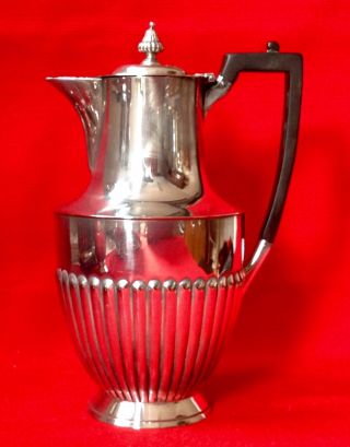 Antique Victorian Atkin Brothers Sheffield Epns Silver Plated Hot Water Jug 1890