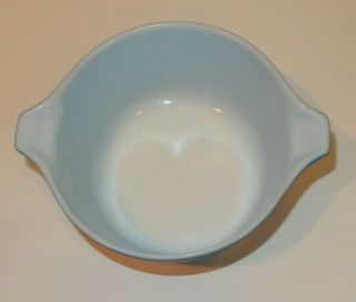 Vintage PYREX BLUE CHIP WEEK 1 QT.  Casserole Dish and Lid HTF Rare 1963 VV 3