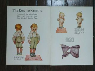 The Kewpie Kutouts by Rose O ' Neill,  RARE antique children ' s book,  1914 10