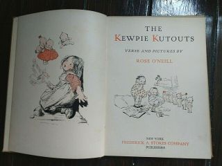 The Kewpie Kutouts by Rose O ' Neill,  RARE antique children ' s book,  1914 7