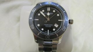 Christopher Ward C60 Trident Pro.  Rare Charcoal Gray Ghost Bezel.  Faded Rolex Sub