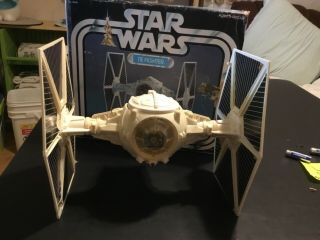 Vintage 1978 Kenner Star Wars Tie Fighter Spaceship Vehicle Complete W/box