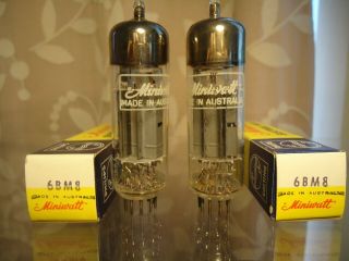 Philips Ecl82 6bm8 Two X Nos Old Stock Boxed Vintage Valves Tubes