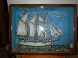 Vintage Handbuild model of and American Schooner 2