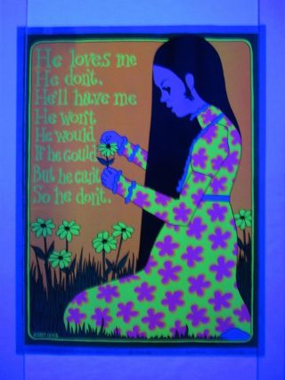 Vintage 1969 He Loves Me He Don 