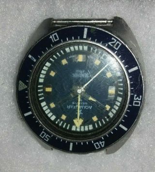 Vintage Aquastar Diver 500 Dive Watch Swiss Geneve - 2