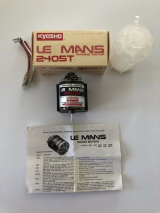 Vintage Kyosho Le Mans 240st Brushed Racing Motor - Box & Papers - Rare & Htf