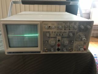 VINTAGE BK PRECISION 20 MHz OSCILLOSCOPE MODEL 2125 W/Box,  Leeds & Paperwork 5