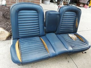 Rare 1965 - 67 Ford Mustang Front Bench Seat Factory Ford Option