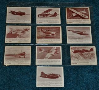 Zoom Airplanes - 10 - Gum Products Cards 1940/41