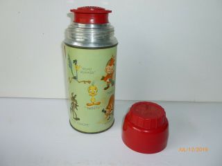 1959 Vintage LOONEY TUNES metal LUNCH BOX and THERMOS set 11