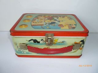 1959 Vintage LOONEY TUNES metal LUNCH BOX and THERMOS set 4