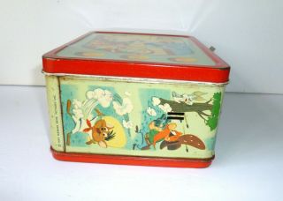 1959 Vintage LOONEY TUNES metal LUNCH BOX and THERMOS set 6