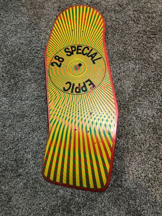 Vintage 1988 Eppic Skateboard Deck Made In The Usa 28 Special Skate
