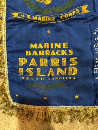 Vintage Marine Corps Paris Island Military Mother Pillow Sham Cover 3