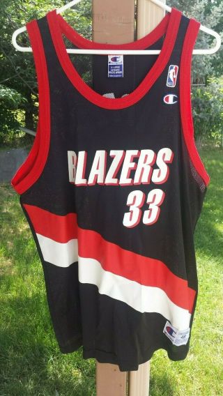 Vintage Champion Pippen 33 Blazers Nba Basketball Jersey 48 Xl