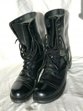 Vintage Corcoran Paratrooper Boots,  10 " Jump Boot Size 9 - 1/2 D,  Nos Never Worn