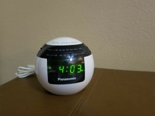 Panasonic Rc - 70 Vintage Retro Round Ball Design Fm Am Digital Alarm Clock