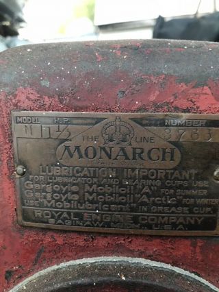 Vintage Monarch royal Hit Miss Engine 2