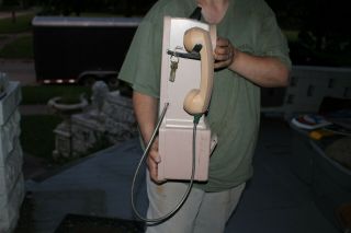 Vintage 1960 ' s Automatic Electric Coin - Op Dial Payphone Pay Phone Sign Telephone 4