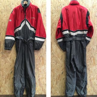 Vtg Descente Men Ski Suit One Piece Shell Jumpsuit Jacket Coat Pants Size Xl