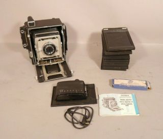 Vintage Speed Graphic 4x5 Graphex Camera And Accessories Very