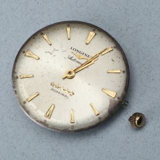 Vintage Longines Cal.  342 Automatic Watch Movement Good Balance Parts Repairs