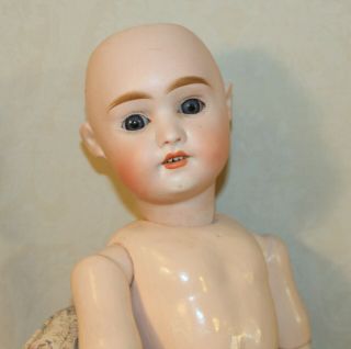 Unusual Antique `18” " Mignon " German Bisque Doll